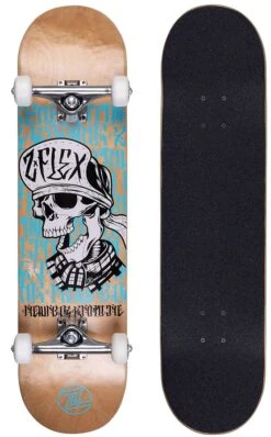 Z Flex Skull Complete Skateboard 8"