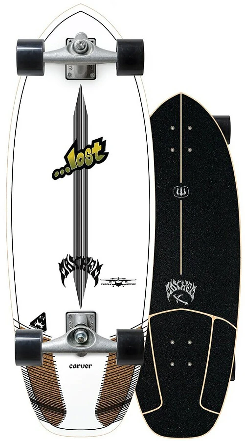 Carver Lost Puddle Jumper Raw CX Complete Skateboard 2 Carver Lost Puddle Jumper Raw CX Complete Skateboard - Image 2