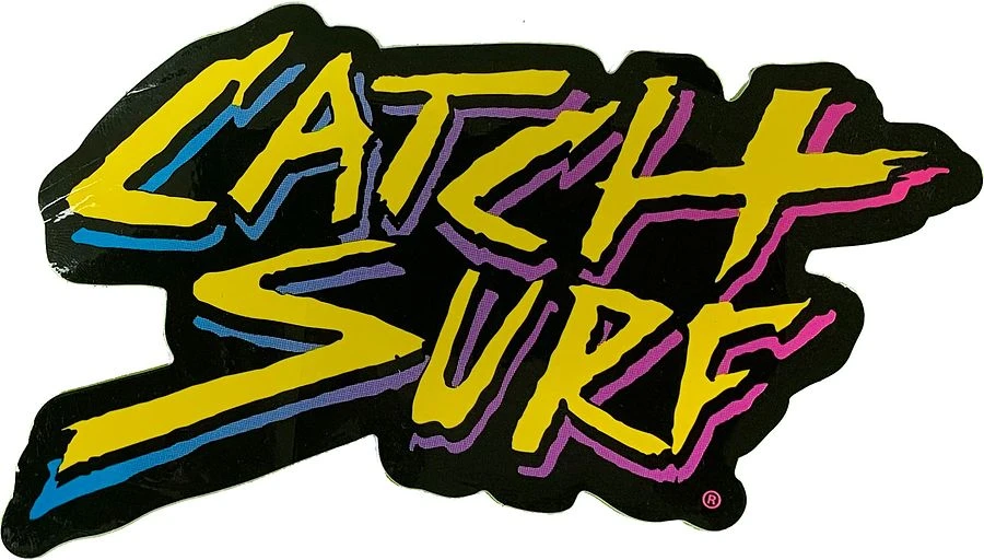 Catch Surf Tropical Logo Sticker Yellow 1 Catch Surf Tropical Logo Sticker Yellow