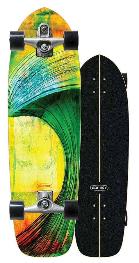 Carver Green Room C7 Raw Complete Skateboard 1 Carver Green Room C7 Raw Complete Skateboard