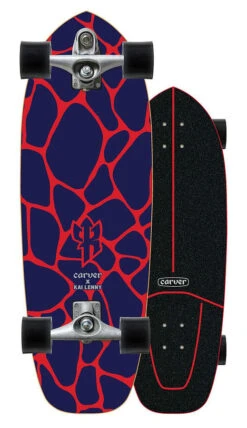 Carver Kai Lava C7 Raw Complete Skateboard