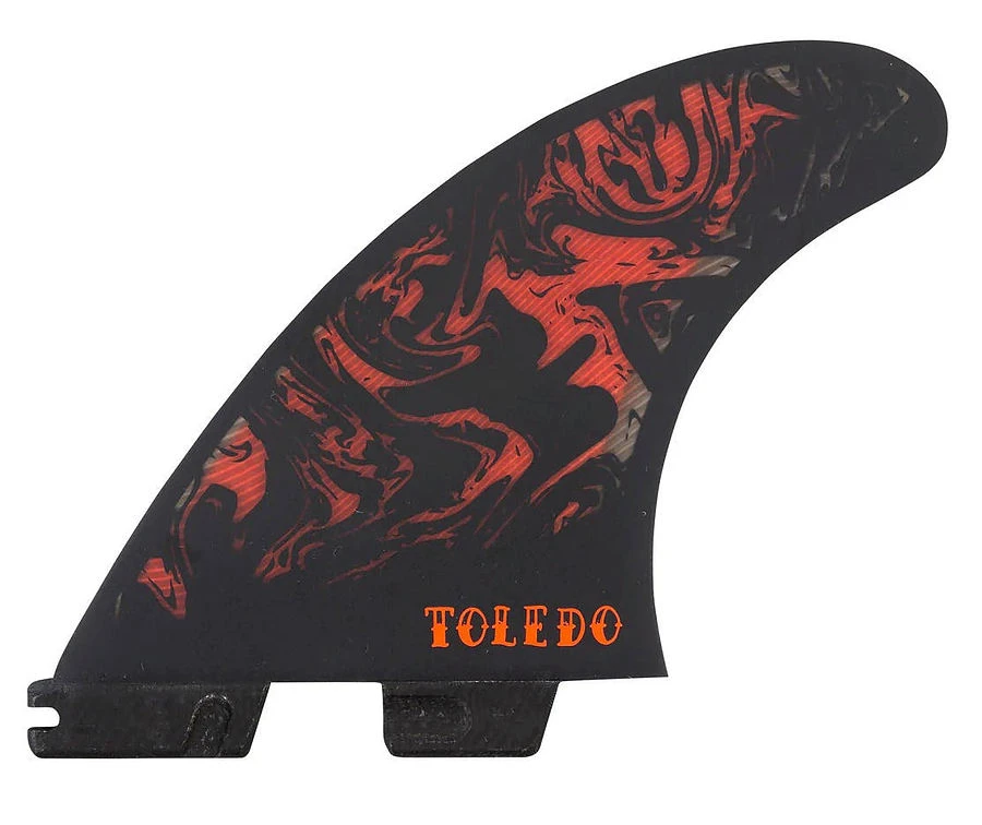 FCS II Filipe Toledo PC Athlete Series Accelerator Tri Fins Black Red 2 FCS II Filipe Toledo PC Athlete Series Accelerator Tri Fins Black Red - Image 2