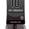 Ocean And Earth Diamond Flex Longboard Leash BLACK 10 Ft