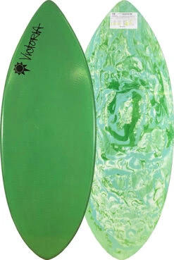 Victoria Skimboards Poly Classic EGlass Epoxy Green Swirl L