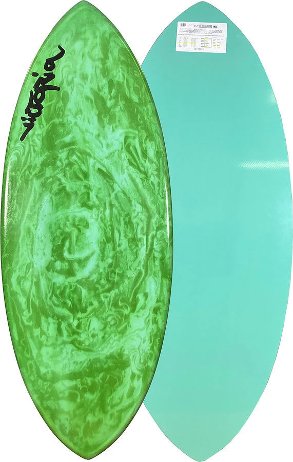 Victoria Skimboards Poly Lift Carbon Epoxy Green Swirl Madang ML 1 Victoria Skimboards Poly Lift Carbon Epoxy Green Swirl Madang ML