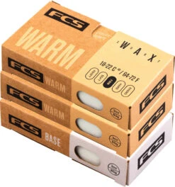 FCS Mixed 3 Pack Wax Basecoat And Warm