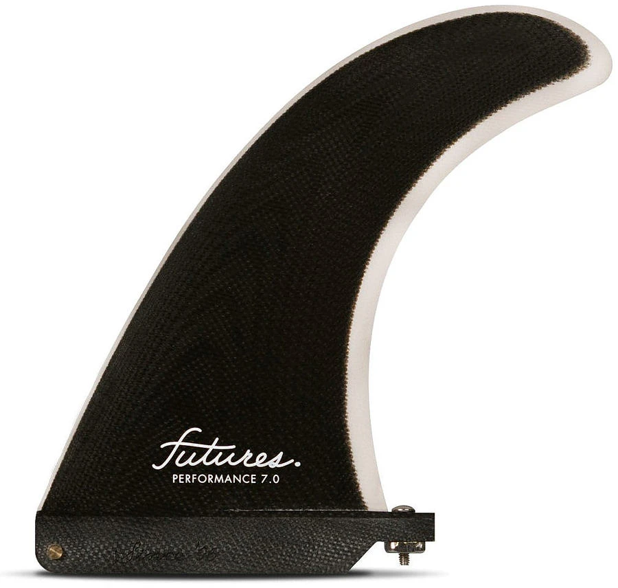 Futures Performance Fibreglass Black Grey Longboard Fin 1 Futures Performance Fibreglass Black Grey Longboard Fin